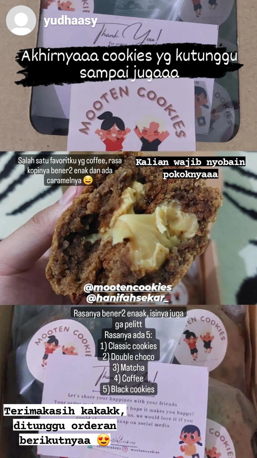 Testimoni pelanggan Mooten Cookies 15