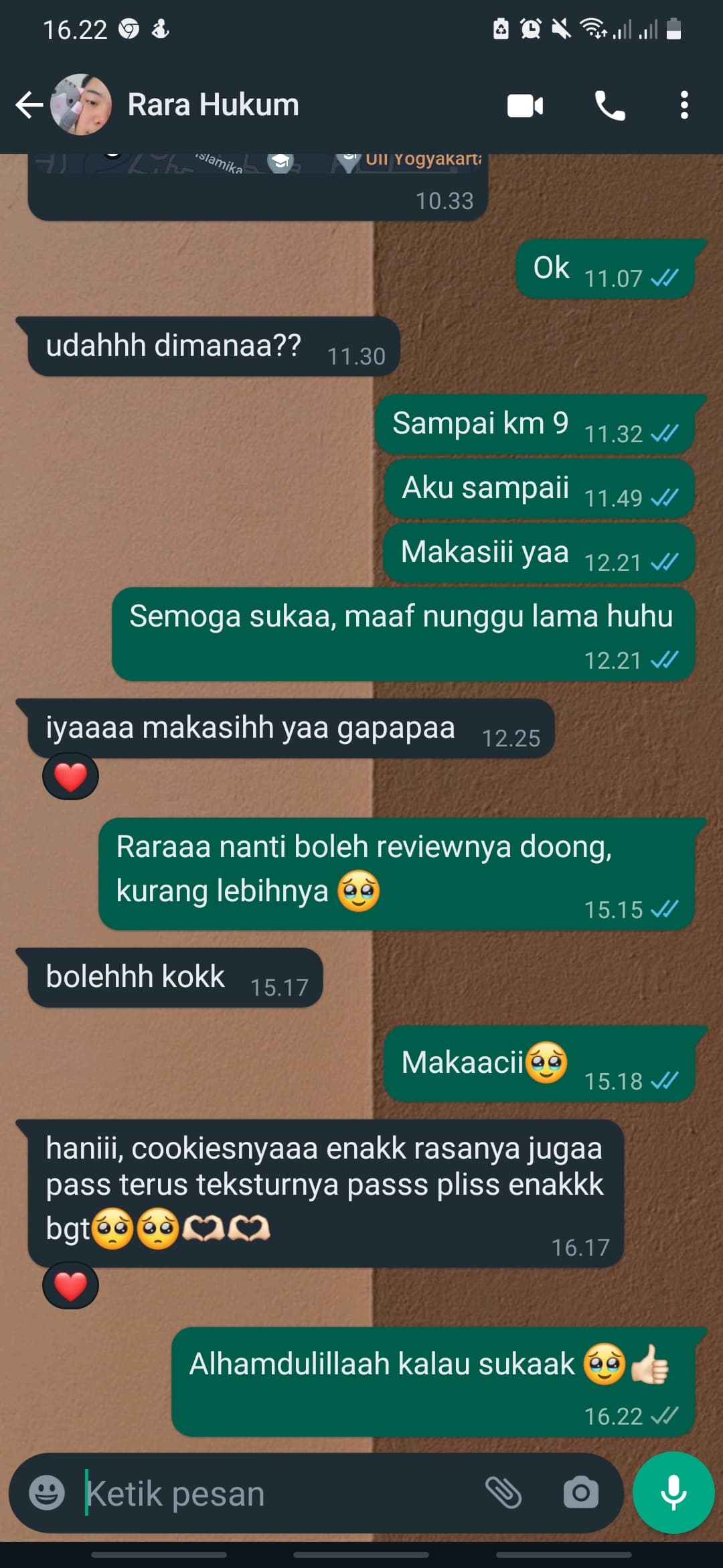 Testimoni pelanggan Mooten Cookies 3