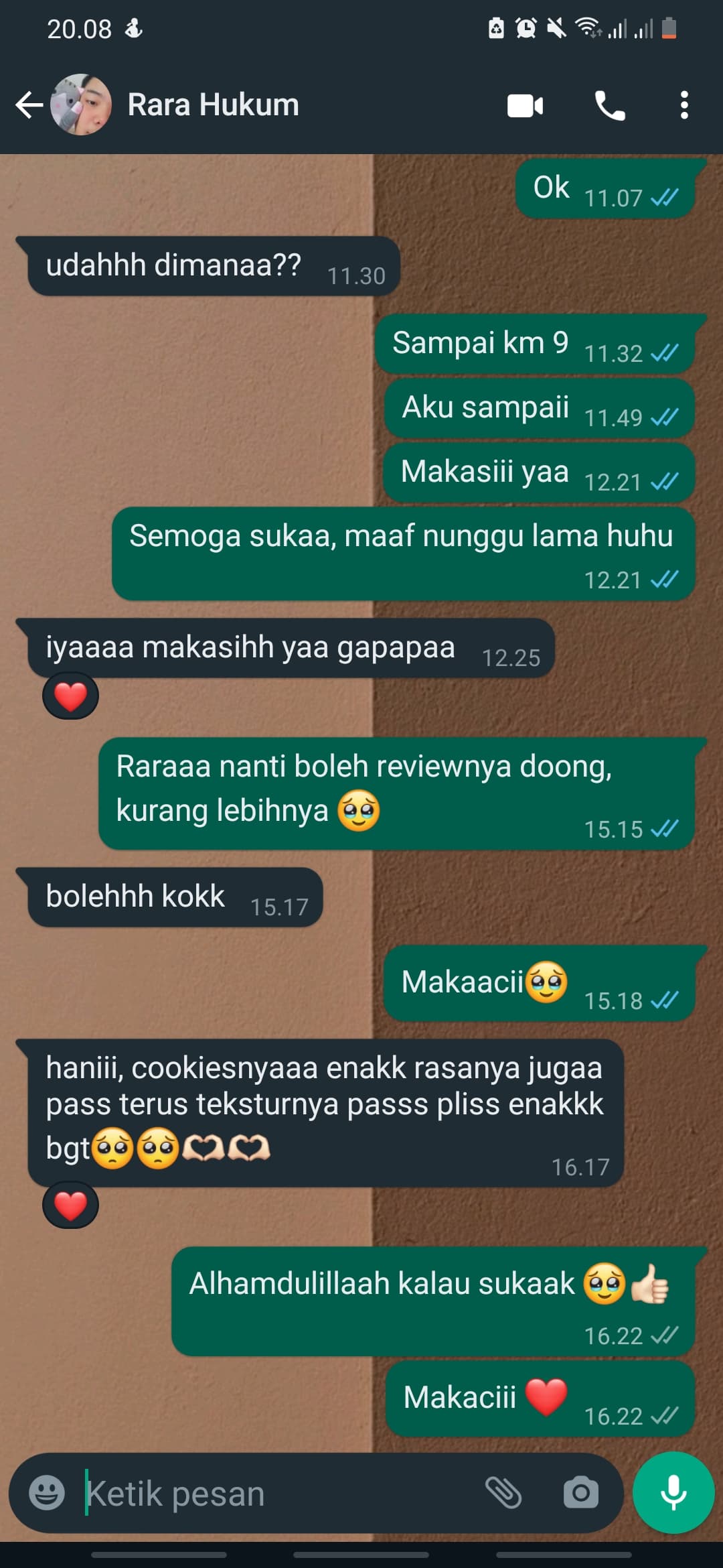 Testimoni pelanggan Mooten Cookies 4
