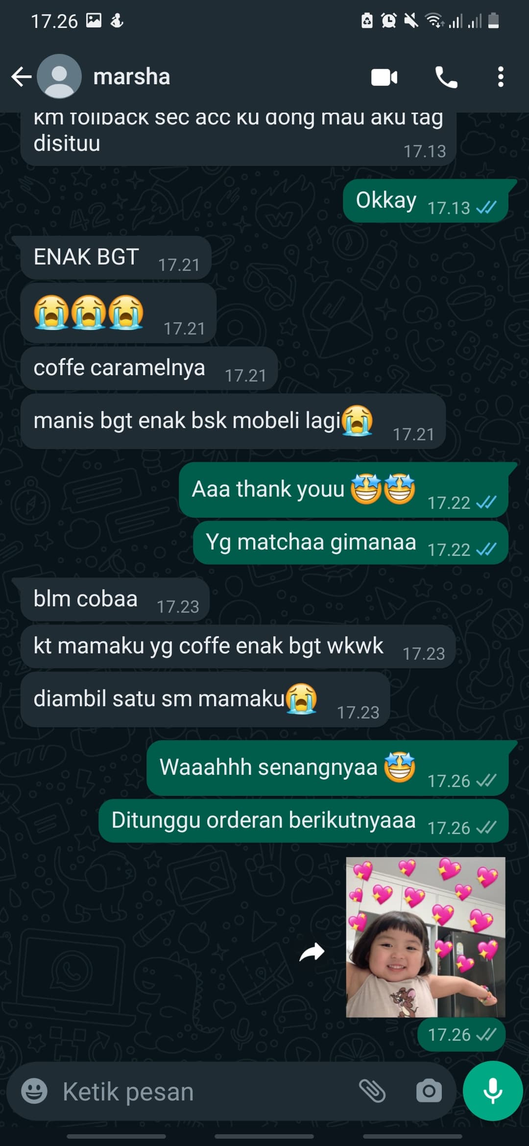 Testimoni pelanggan Mooten Cookies 9