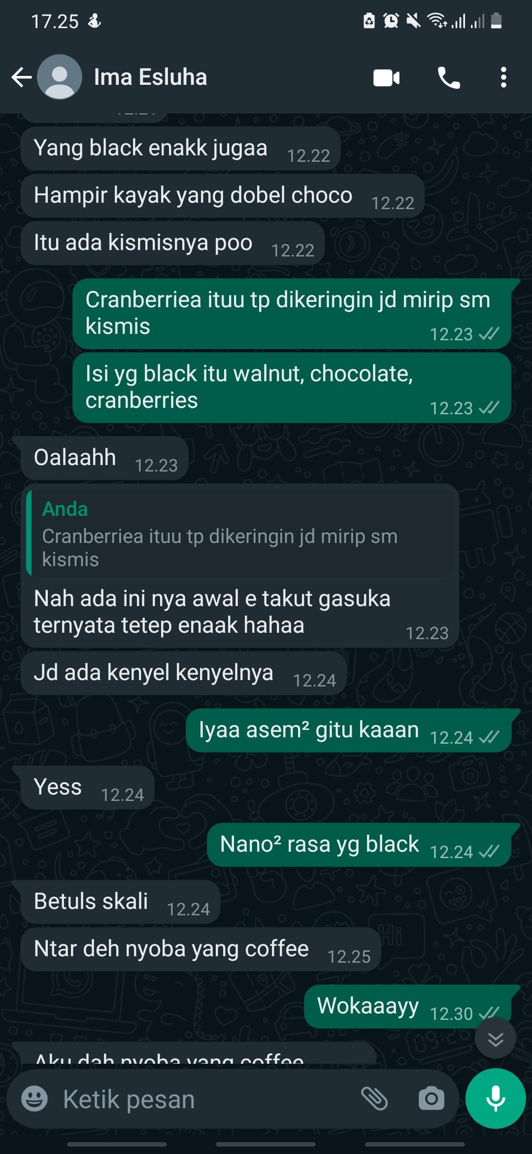 Testimoni pelanggan Mooten Cookies 7